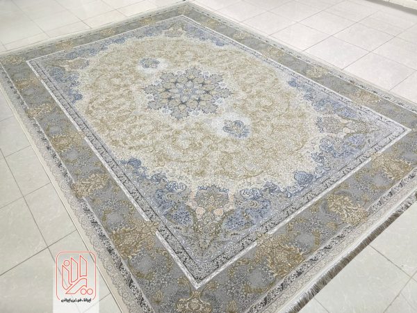 فرش ماشینی 1200 شانه پریماه کرم (طرح ثبتی) - Image 2